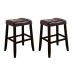 Bianca Saddle Bar Stool - Espresso